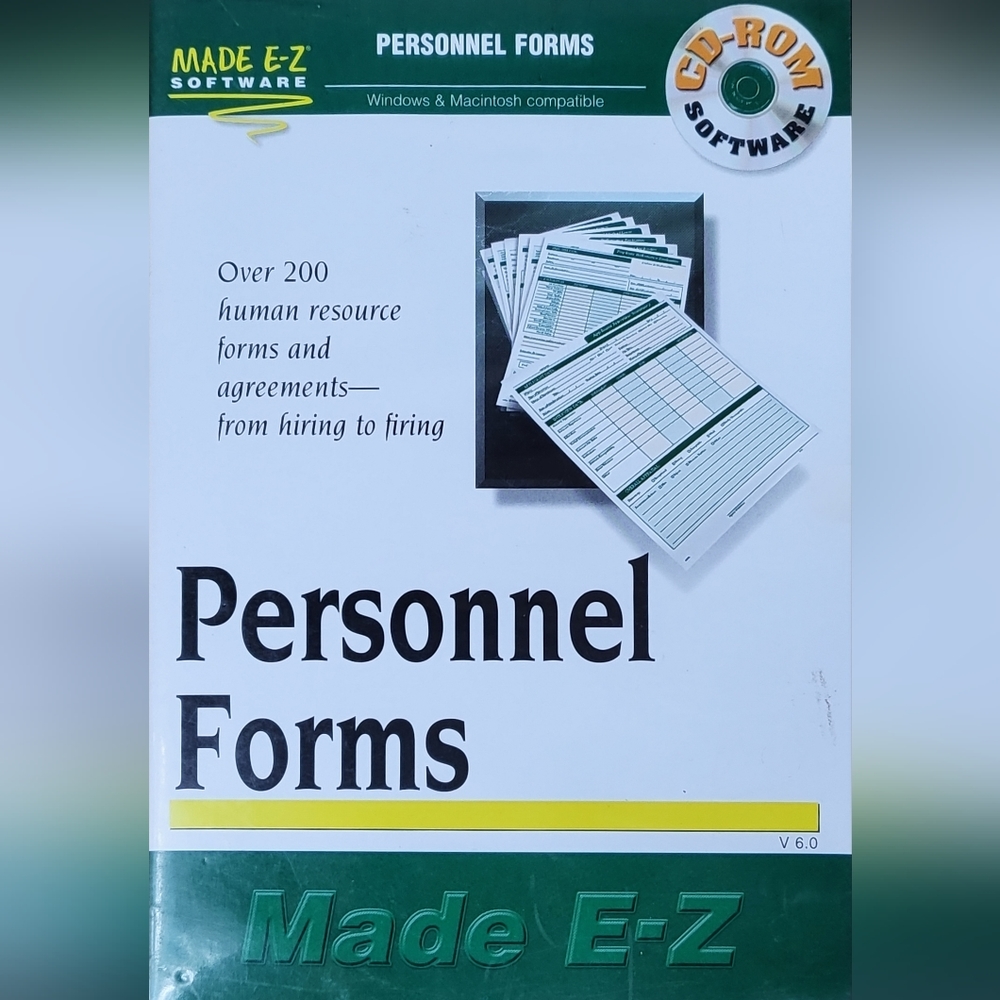 Personnel Forms Made E-Z CD-ROM software